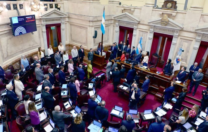 Sesión en el Senado de Argentina en Buenos Aires (Argentina). Foto: EFE