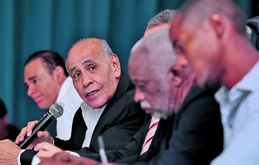 Melitón Sánchez (con el micrófono) tuvo una destacada carrera como dirigente. Foto: Grupo Epasa