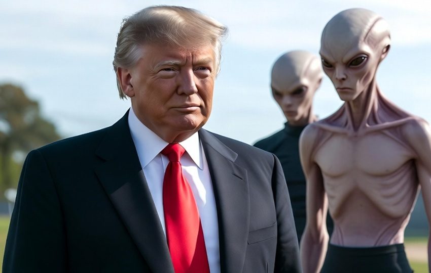 Trump dijo que  él mismo desconoce si los extraterrestres son reales. Foto: Grok