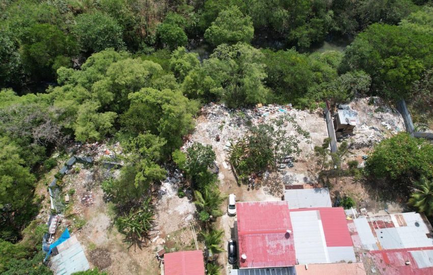 Se pudo constatar la contaminación en el área. Foto: Cortesía