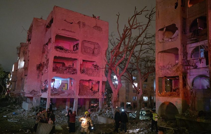 Misiles iraníes impactaron al sur de Israel este sábado. Foto: EFE