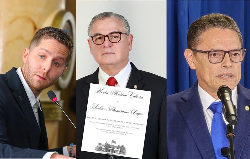 Altos funcionarios se dan cita a la boda del año. Foto: Cortesía