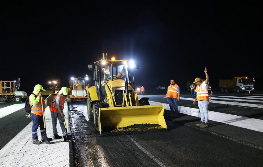 Luego procederán a la etapa final de ranurado de la pista.