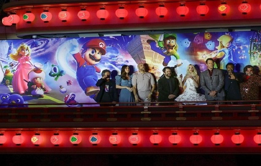 Preestreno mundial de la película 'Super Mario Galaxy', celebrada este sábado en el teatro Minami-Za kabuki de Kioto. EFE