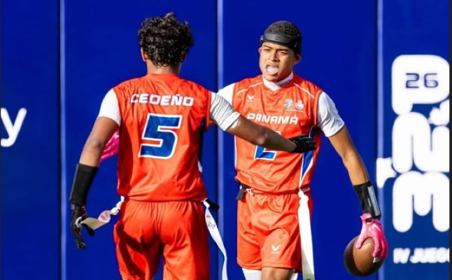 Panamá ganó plata en el Flag Football  Masculino. Foto: COP