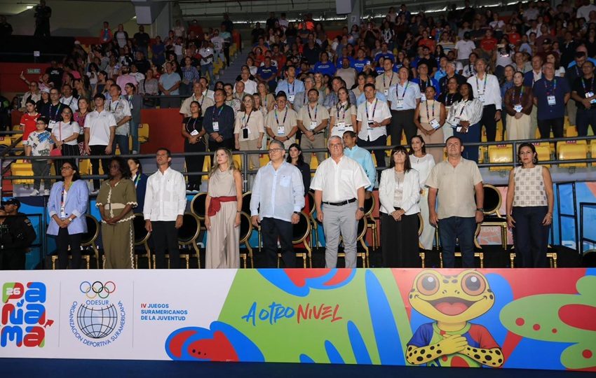 Funcionarios de alto mando durante la ceremonia de clausura. Foto: Cortesía