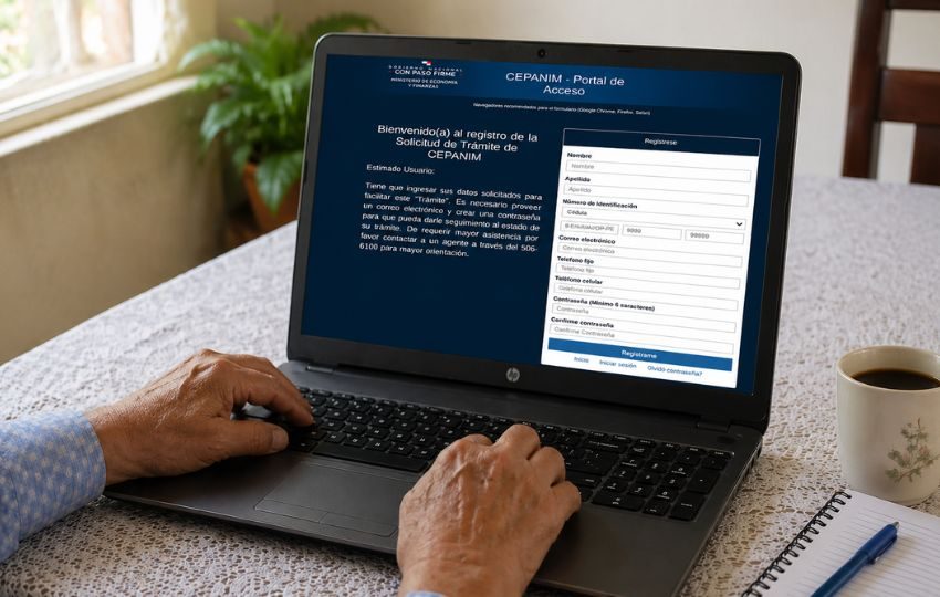 Registro del portal Cepanim. Foto: ChatGPT