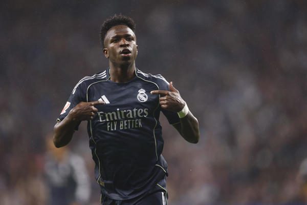 Vinicius, anotó dos goles para el Real Madrid. Foto: EFE