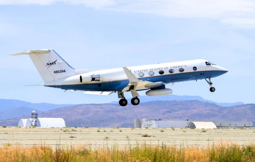 Aeronave de investigación Gulfstream C-20A de la NASA. Foto: Cortesía 