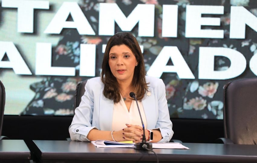 La ministra del Mitradel,  Jackeline Muñoz. Foto: Cortesía