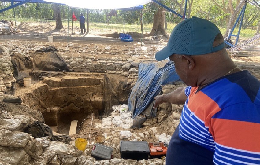 Los trabajos de excavación en este cementerio prehispánico están a cargo de la Fundación El Caño y patrocinados por el Ministerio de Cultura. Foto. Cortesía