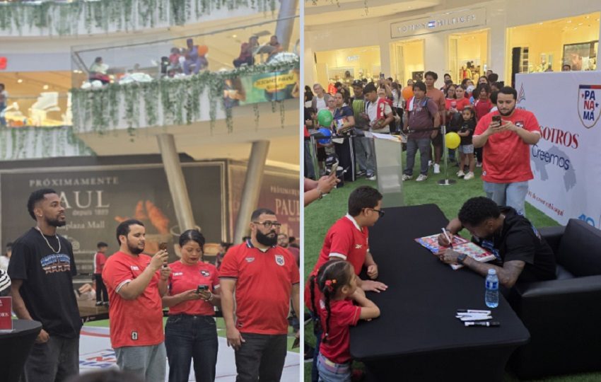 Durante la firma de autógrafos en AltaPlaza Mall. Foto: Fanny Arias