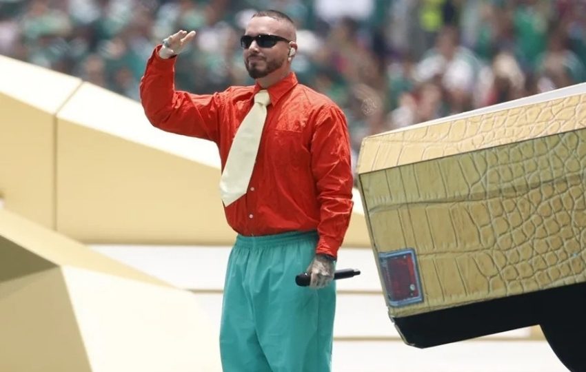 J Balvin en la inauguración del Mundial de la FIFA 2026. Foto: EFE / Sashenka Gutiérrez