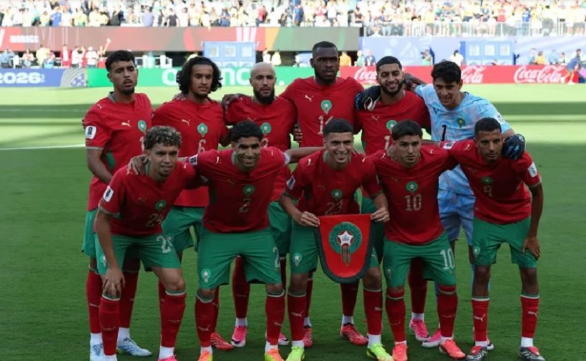 Equipo de Marruecos, país que ocupó el cuarto lugar en el Mundial de Catar, hace cuatro años. Foto: EFE