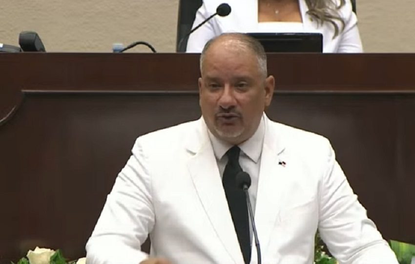 El presidente saliente dedicó una mención especial a la labor de la prensa. Foto: Cortesía