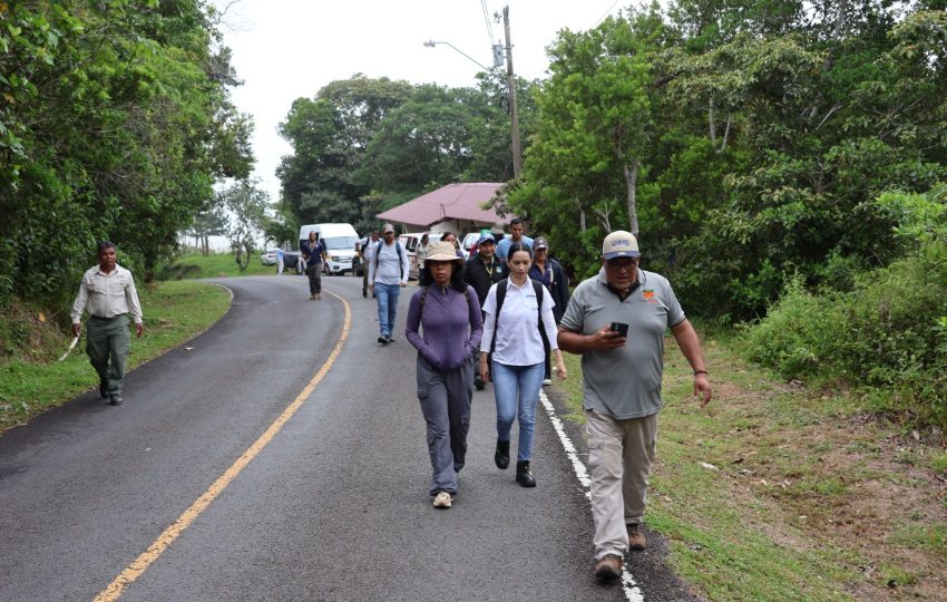 Recorrido con los medios de comunicación. Foto: MiAmbiente