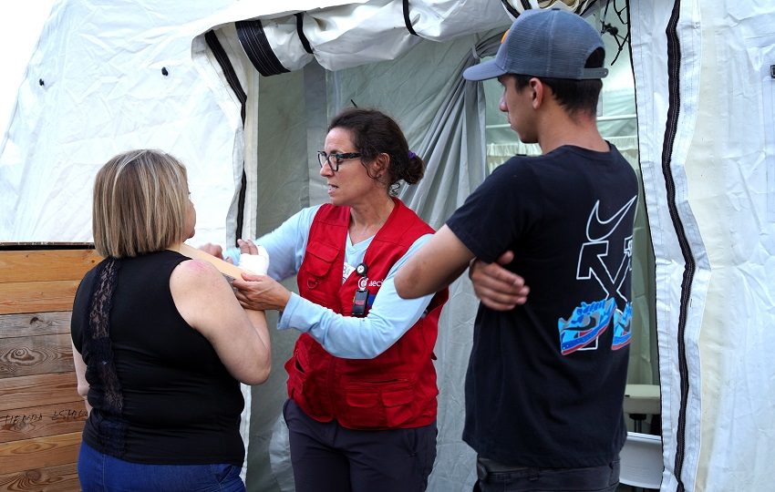 Estos voluntarios fueron relevados este pasado fin de semana. Foto: EFE