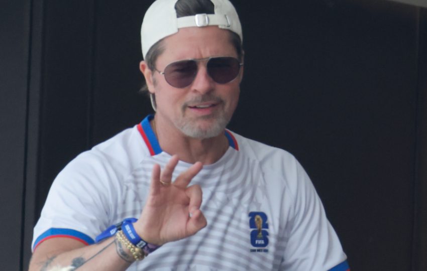 Brad Pitt presenció el partido de cuartos de final del Mundial de la FIFA 2026 entre España y Bélgica. Foto: EFE / Lavandeira Jr