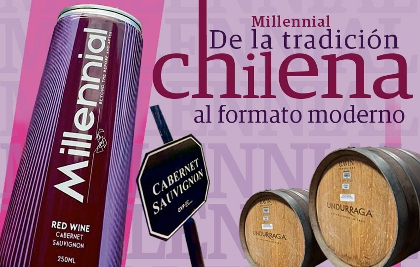 El vino en lata Millennial. Foto: Cortesía