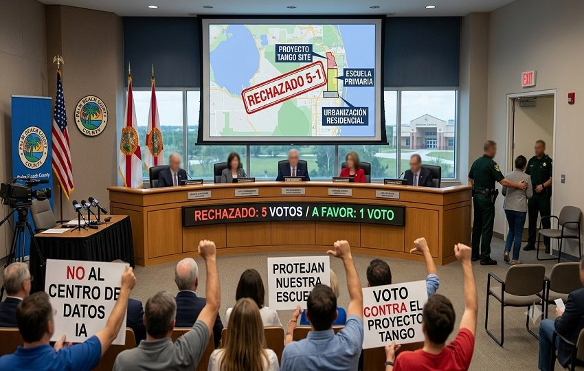 La instalación operaría las 24 horas y generaría un zumbido constante. Imagen generada con IA