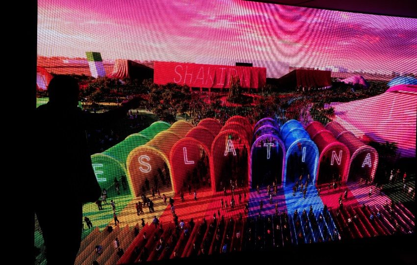 Imágenes renderizadas de la ciudad de Shakira. Foto: EFE / Borja Sanchez-Trillo