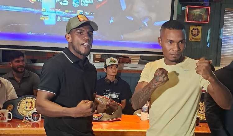 Jonathan Miniel y Orlando 'Virus' Mosquera, listos para su pelea. Foto: Jaime Chávez