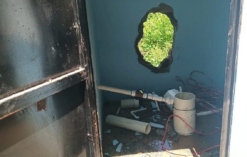 Es la segunda turbina vandalizada recientemente, luego de que anteriormente delincuentes atacaran la que abastecía desde Atalaya hacia el sector de La Florecita. Foto. Melquíades Vásquez