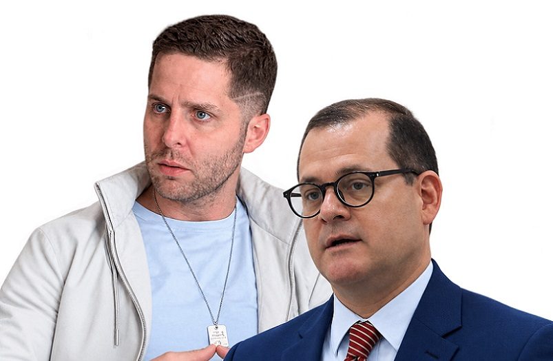 Mayer Mizrachi, alcalde de Panamá, junto a Roberto Ruiz Díaz, vicealcalde. 