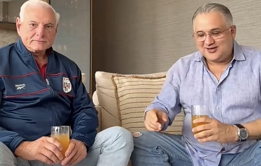 El expresidente Martinelli junto a Alfredo Vallarino.