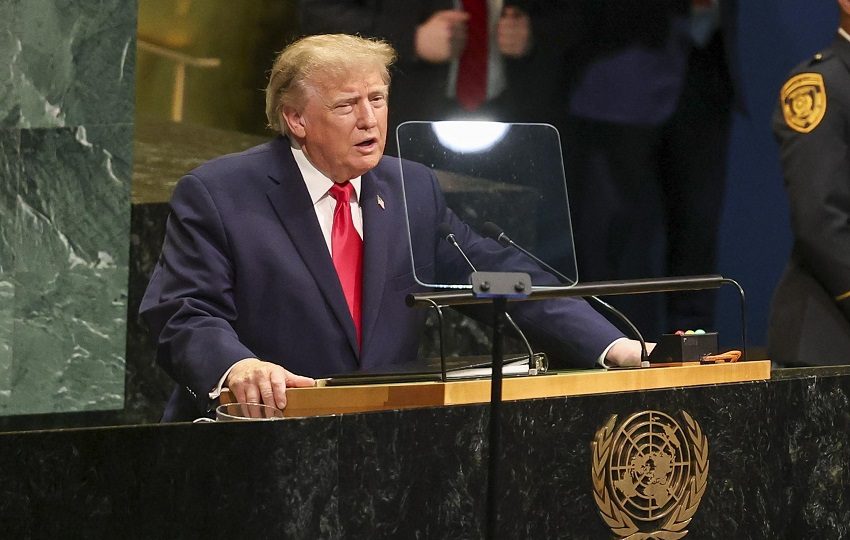 Trump intervino este martes en la Asamblea General de la ONU. Foto: EFE