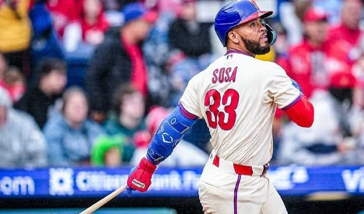 Sosa pega jonrón en triunfo de los Filis sobre Tampa Bay. Foto: Instagram
