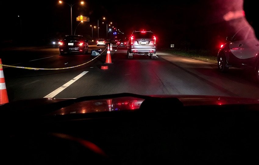 El siniestro vial se registró sobre las 11:00 de la noche del domingo, según confirmó la Dirección Nacional de Operaciones de Tránsito de la Policía Nacional. Foto. ERric Montenegro