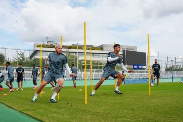Cristian Martínez en los entrenamientos del seleccionado panameño. Foto: FPF