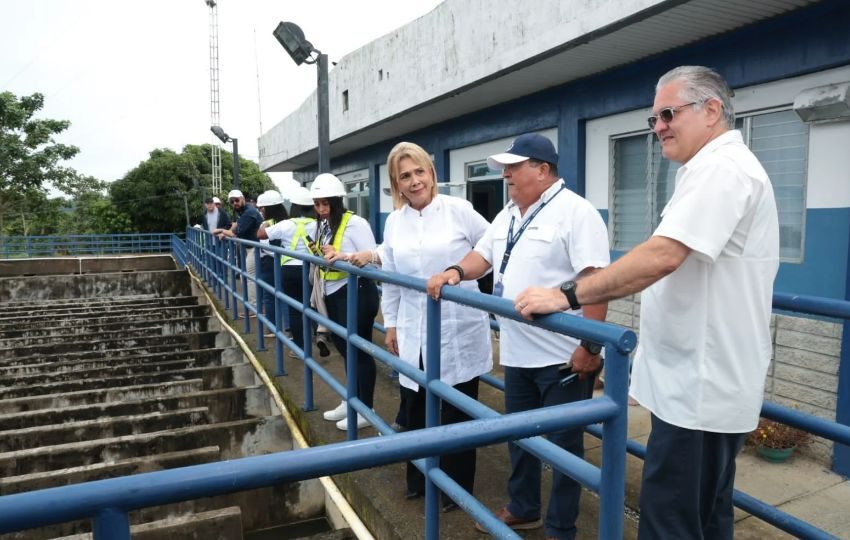 Inspeccionaron las obras que se desarrollan en la planta potabilizadora El Silencio. Foto: Cortesía