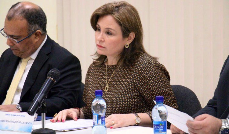 Kenia Isolda Porcell, procuradora de la nación, no ha dicho nada sobre la existencia de un "metabuscador" en el Ministerio Público. Archivo