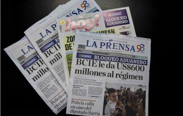 El diario sufre un bloqueo de materia primas por parte del gobierno de Daniel Ortega. Foto: Archivo/Ilustrativa.