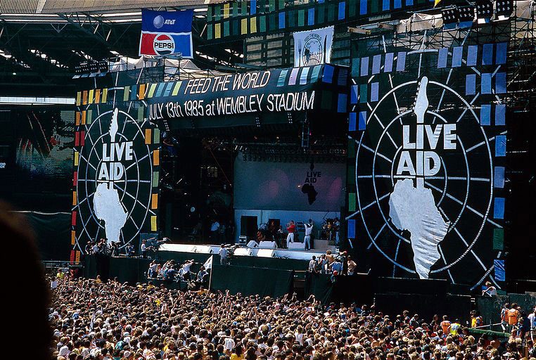 El estadio Wembley, en Londres (Inglaterra), fue el escenario para la parte europea del Live Aid. Foto: Archivo.