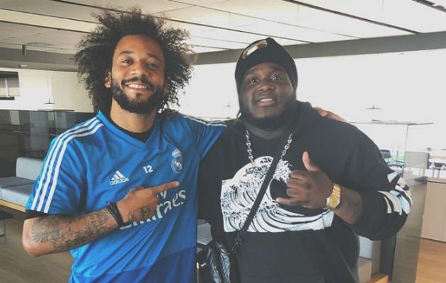 ¡A lo grande! Sech se codea con Marcelo y Sergio Ramos del Real Madrid