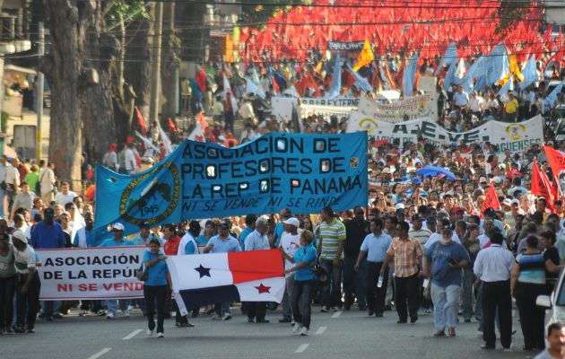 Docentes anuncian paro nacional a partir del este viernes y una marcha hacia la presidencia. Foto: Archivo Epasa.
