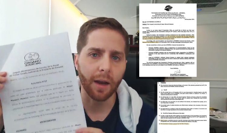 Interpol invitó a las autoridades locales a corroborar la información, pero "la comisión no recibió respuesta de Panamá". /Foto Twitter