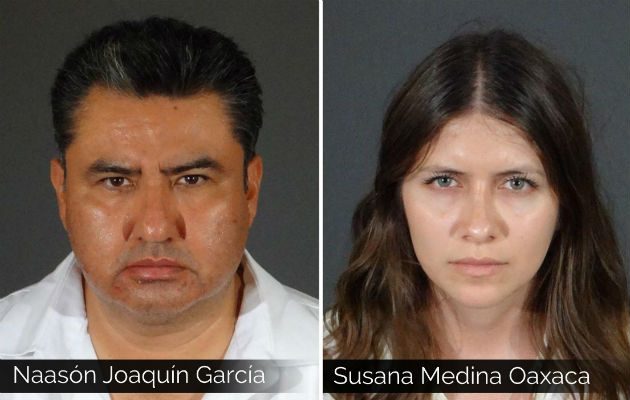 Naason Joaquin Garcia (izq) y Susana Medina Oaxaca (der). Foto: AP.