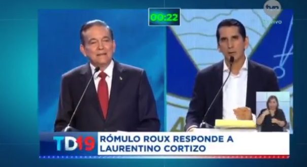 Laurentino Cortizo y Rómulo Roux.