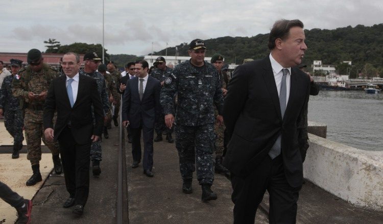 El presidente Juan Carlos Varela lanzó el nuevo plan de seguridad Escudo y Relámpago.