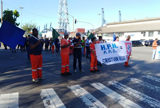 La huelga de los trabajadores portuarios se realizó del 17 al 29 de julio. Foto/Archivo