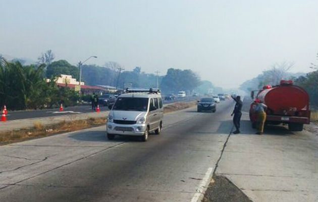 Incendio en Sajalices afectó operativo de retorno de Semana Santa.