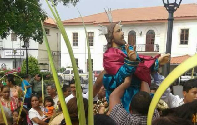 Bendición de las palmas. Foto: Elena Valdez 