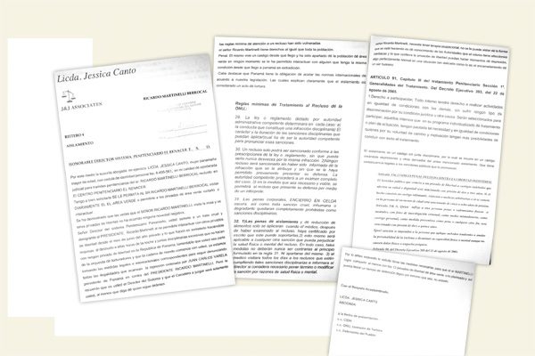 La carta, con copia a organismos internacionales, advierte que Martinelli es sometido a tratos crueles en dicho penal, así como a un aislamiento ilegal.