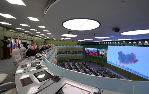 En 2019 el nuevo sistema estratégico intercontinental Avangard entrará en servicio en las Fuerzas Armadas", anunció Putin, según informó el Kremlin. FOTO/EFE