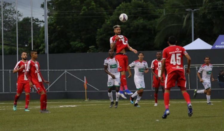 Acción del San Francisco en su visita a Chiriquí Foto @LPFPanama