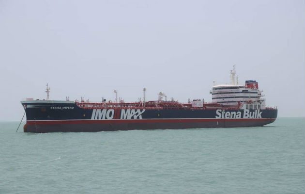 El petrolero con bandera británica "Stena Impero", con 23 tripulantes, fue apresado ayer por la tarde en Ormuz por guardias revolucionarios iraníes.